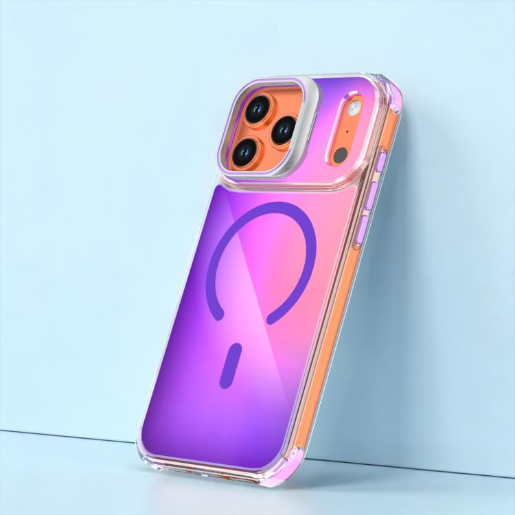 For iPhone 17 Pro Max Chameleon Lens Kickstand Magnetic Phone Case