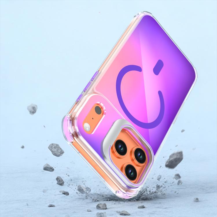 For iPhone 17 Pro Max Chameleon Lens Kickstand Magnetic Phone Case