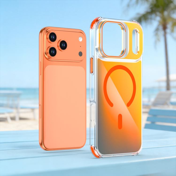 For iPhone 17 Pro Chameleon Lens Kickstand Magnetic Phone Case