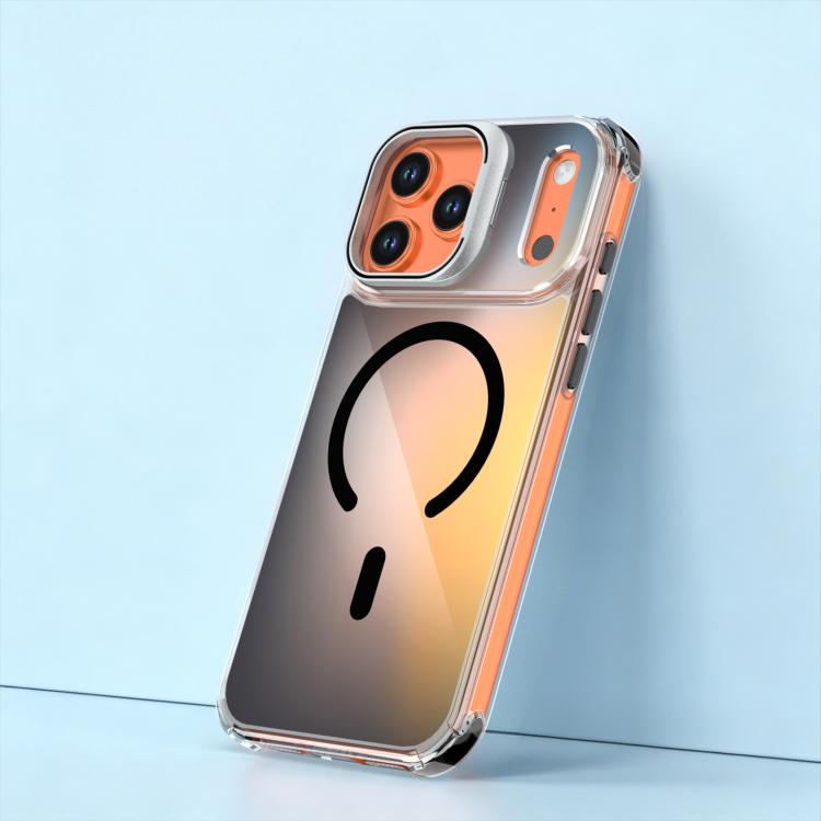 For iPhone 17 Pro Chameleon Lens Kickstand Magnetic Phone Case