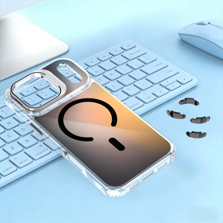 For iPhone 17 Pro Chameleon Lens Kickstand Magnetic Phone Case