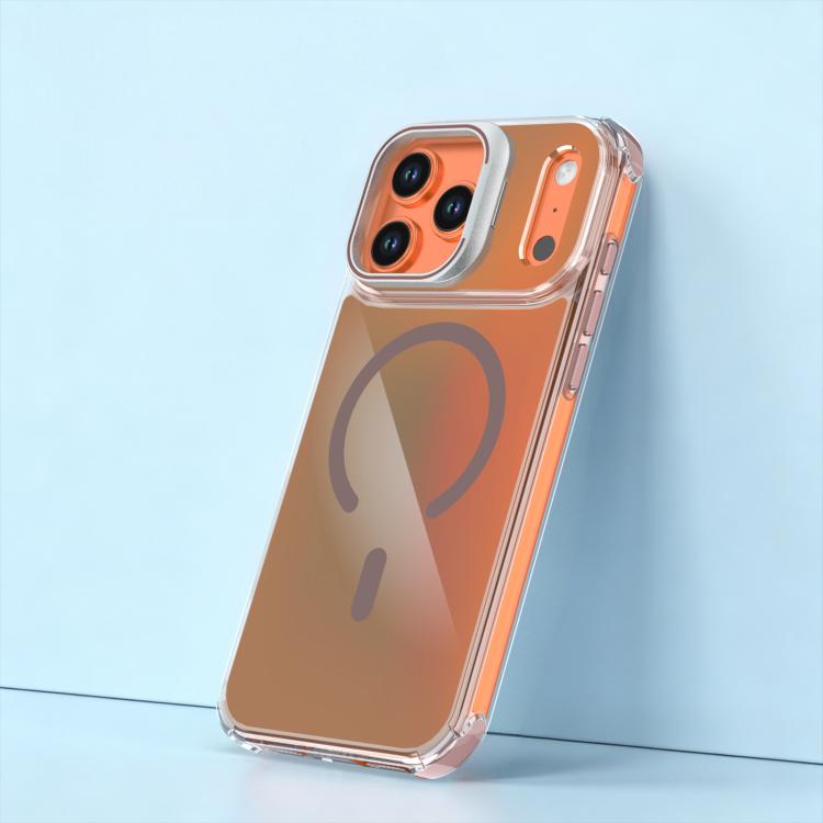 For iPhone 17 Pro Chameleon Lens Kickstand Magnetic Phone Case