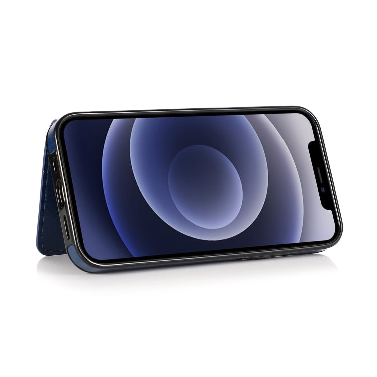 For iPhone 12 mini Shockproof PU + TPU Protective Case with Card Slots & Holder