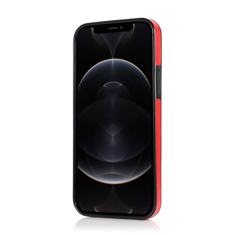 For iPhone 12 / 12 Pro Shockproof PU + TPU Protective Case with Card Slots & Holder