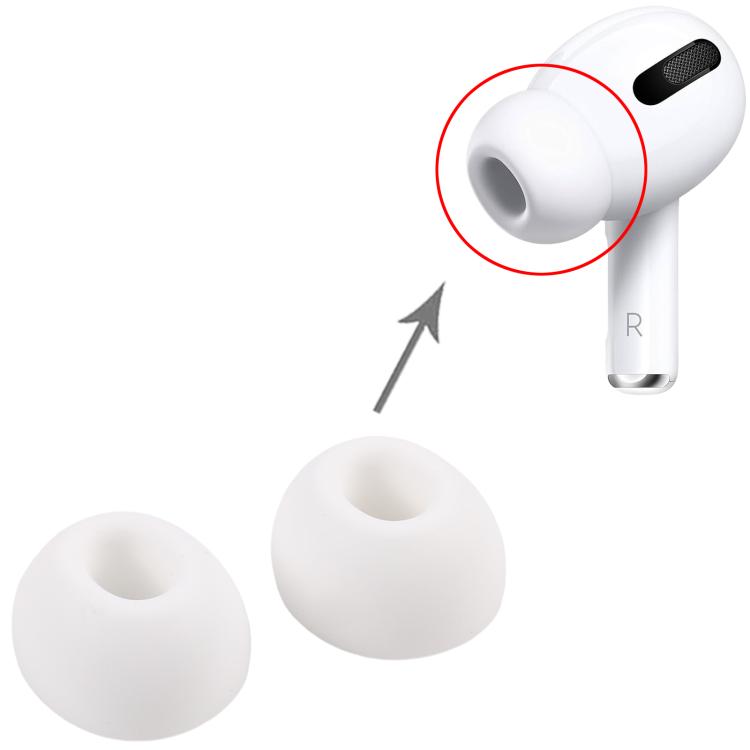 For Apple AirPods Pro / AirPods Pro 2 Silicone Ear Tips Left / Right Set, Size:M