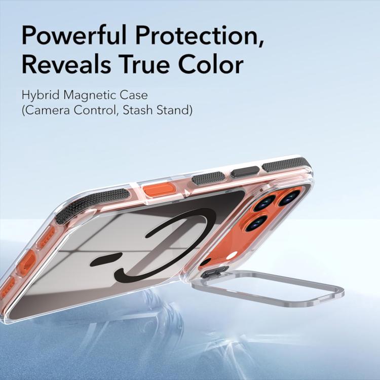 For iPhone 17 Pro Max Vibrant Chameleon Lens Kickstand Magnetic Phone Case