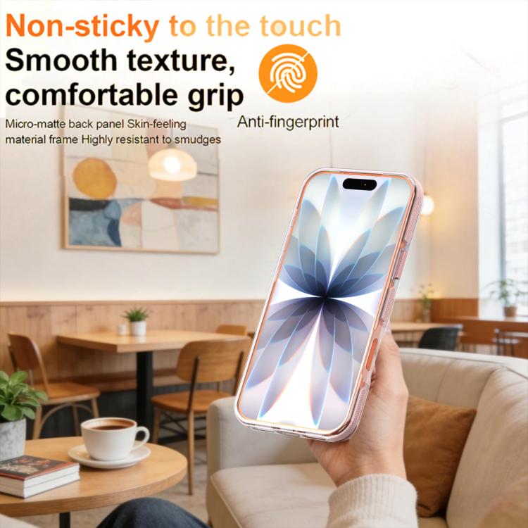 For iPhone 17 Pro Vibrant Transparent Lens Kickstand Magnetic Phone Case