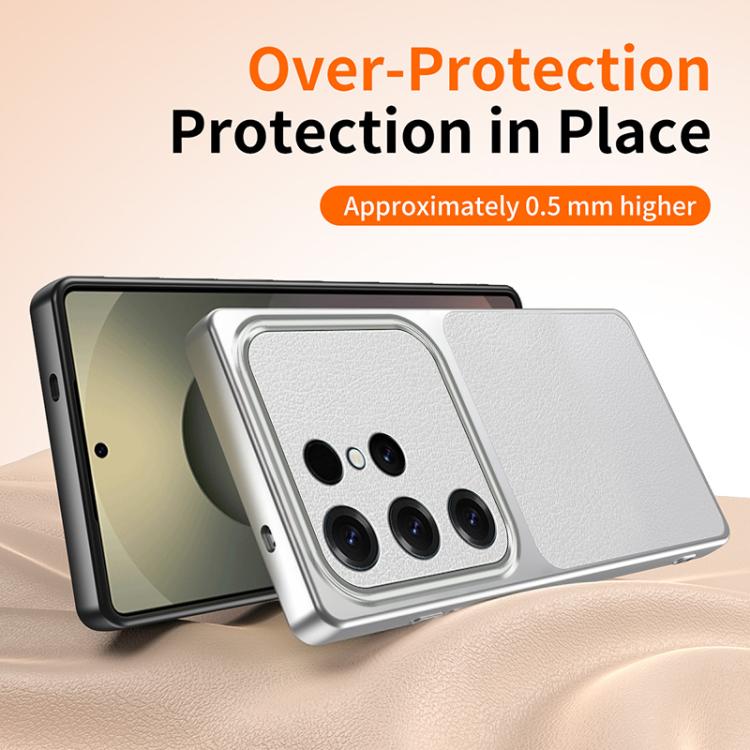 For Samsung Galaxy S25 Ultra 5G Lambskin Series Skin Feel Shockproof Phone Case