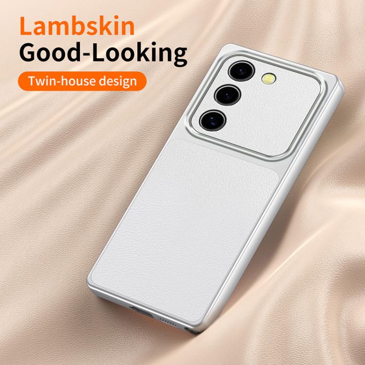 For Galaxy S23 5G Lambskin Series Skin Feel Shockproof Phone Case