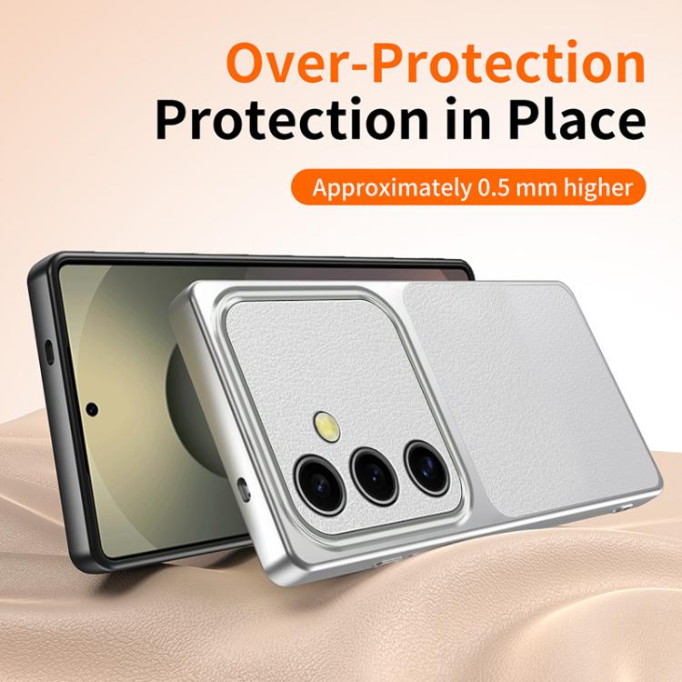 For Galaxy S23 FE 5G Lambskin Series Skin Feel Shockproof Phone Case