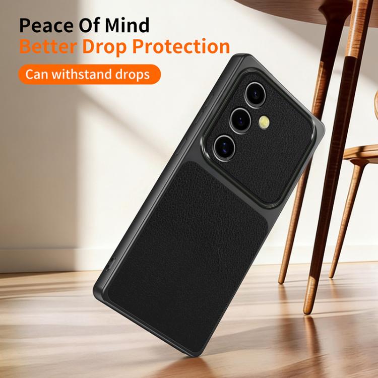 For Galaxy S23 FE 5G Lambskin Series Skin Feel Shockproof Phone Case