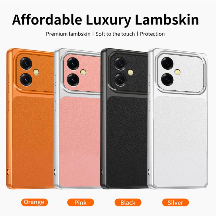 For Galaxy S26 Edge 5G Lambskin Series Skin Feel Shockproof Phone Case