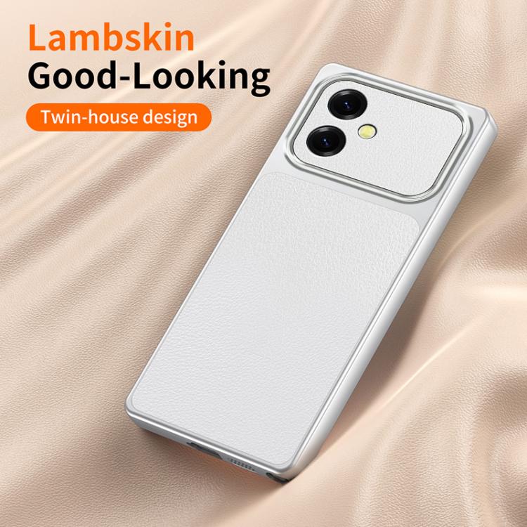 For Galaxy S26 Edge 5G Lambskin Series Skin Feel Shockproof Phone Case