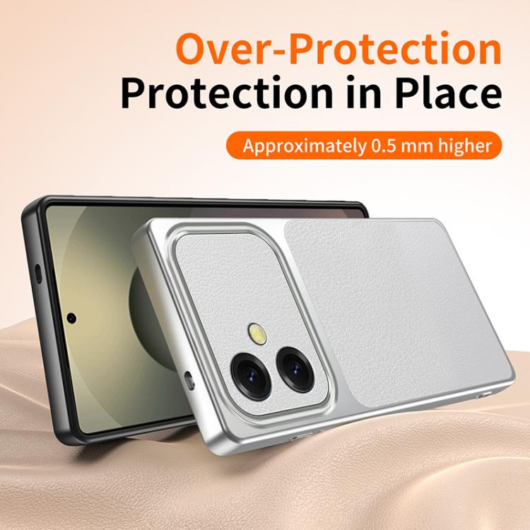 For Galaxy S26 Edge 5G Lambskin Series Skin Feel Shockproof Phone Case