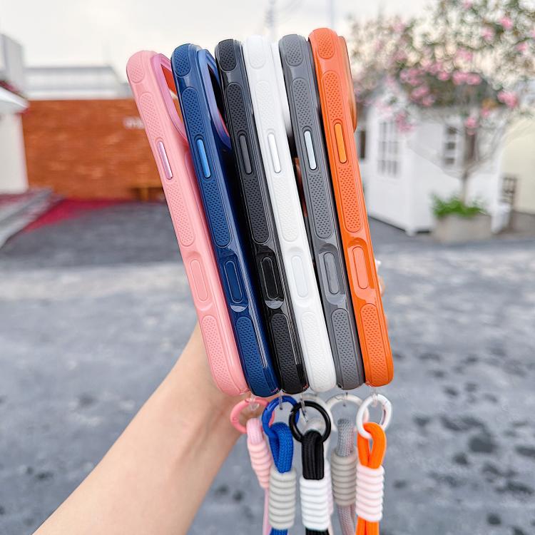 For iPhone 17 Pro Mecha Style Change to 17 Magnetic Phone Case with Wrist Strap