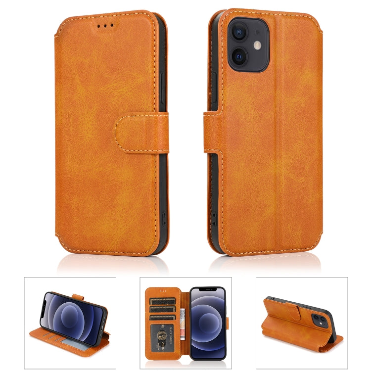 For iPhone 12 mini Shockproof PU + TPU Leather Case with Card Slots & Holder & Photo Frame & Wallet