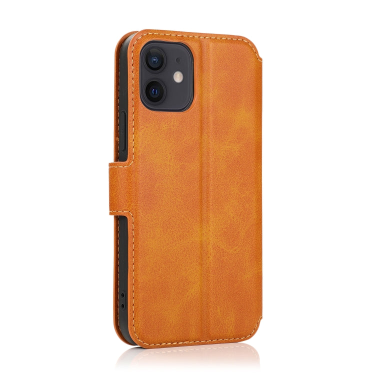 For iPhone 12 mini Shockproof PU + TPU Leather Case with Card Slots & Holder & Photo Frame & Wallet