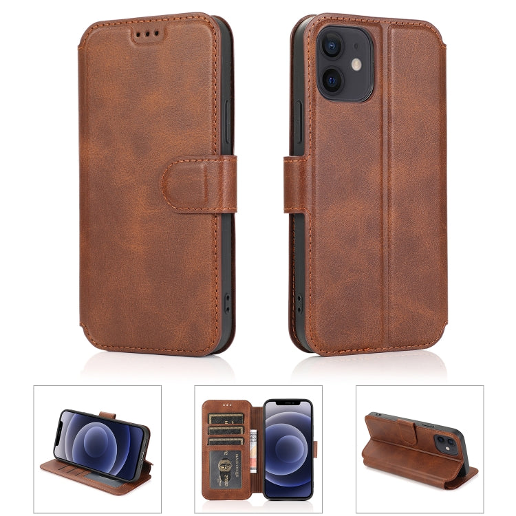 For iPhone 12 mini Shockproof PU + TPU Leather Case with Card Slots & Holder & Photo Frame & Wallet
