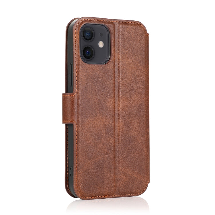 For iPhone 12 mini Shockproof PU + TPU Leather Case with Card Slots & Holder & Photo Frame & Wallet