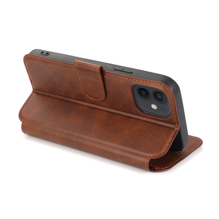 For iPhone 12 mini Shockproof PU + TPU Leather Case with Card Slots & Holder & Photo Frame & Wallet