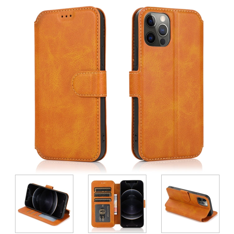 For iPhone 12 / 12 Pro Shockproof PU + TPU Leather Case with Card Slots & Holder & Photo Frame & Wallet