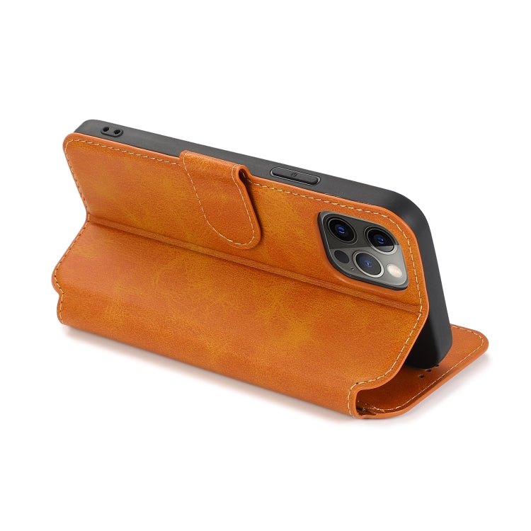 For iPhone 12 / 12 Pro Shockproof PU + TPU Leather Case with Card Slots & Holder & Photo Frame & Wallet