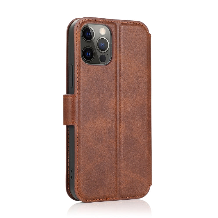 For iPhone 12 / 12 Pro Shockproof PU + TPU Leather Case with Card Slots & Holder & Photo Frame & Wallet