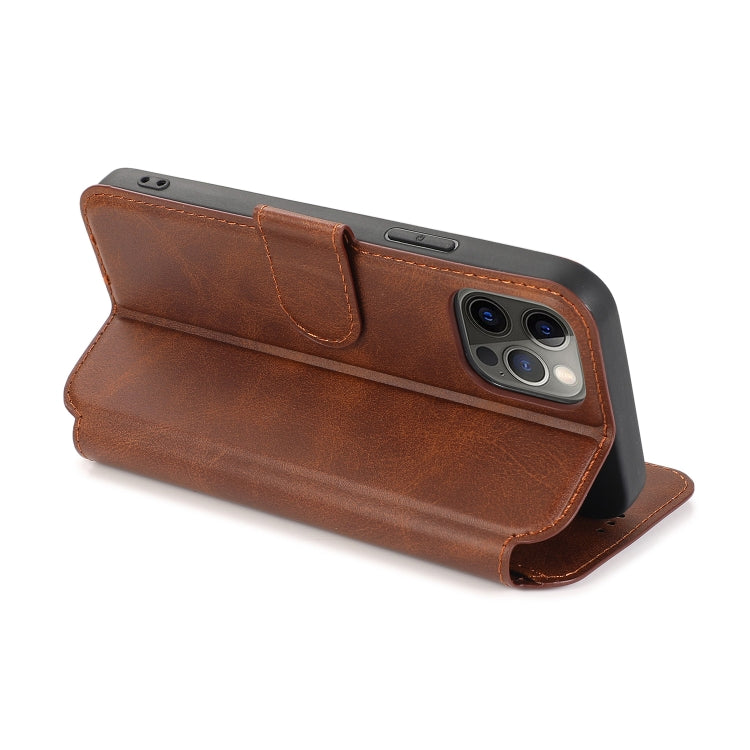 For iPhone 12 / 12 Pro Shockproof PU + TPU Leather Case with Card Slots & Holder & Photo Frame & Wallet