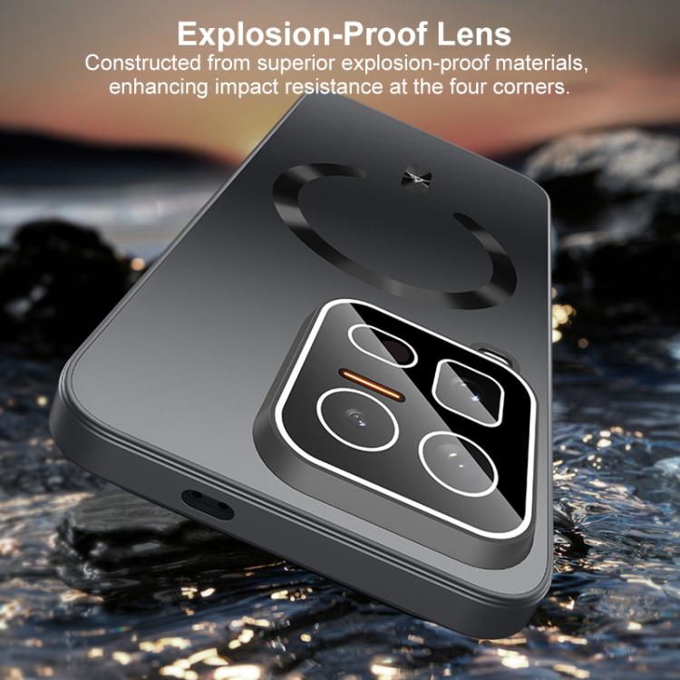 For vivo iQOO 15 Ultra 5G Ice Magnetic Explosion-proof Lens Film PC Phone Case