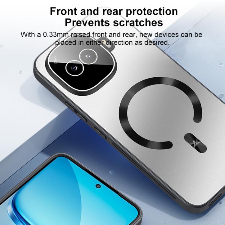 For vivo iQOO Z11 Turbo 5G Ice Magnetic Explosion-proof Lens Film PC Phone Case