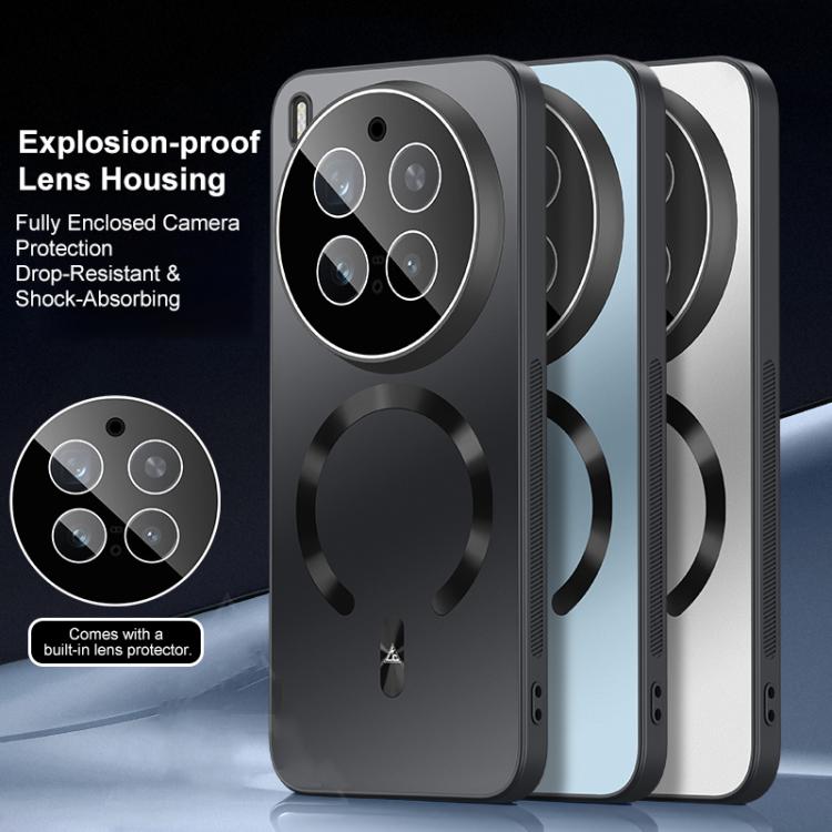 For vivo X300 Pro Ice Magnetic Explosion-proof Lens Film PC Phone Case