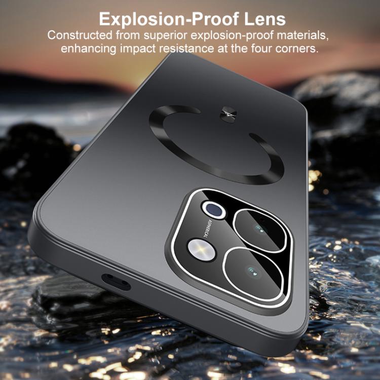 For vivo Y500i 5G Ice Magnetic Explosion-proof Lens Film PC Phone Case