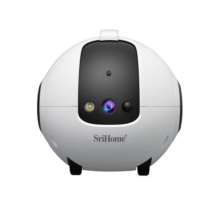 SriHome DH013 Plus 4MP Smart Pet Robot Camera with Auto-Charging Dock, Plug Type:UK Plug - White
