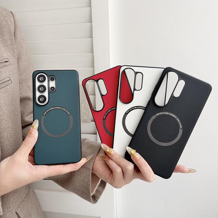 For Samsung Galaxy S26+ 5G PU MagSafe Magnetic Phone Case