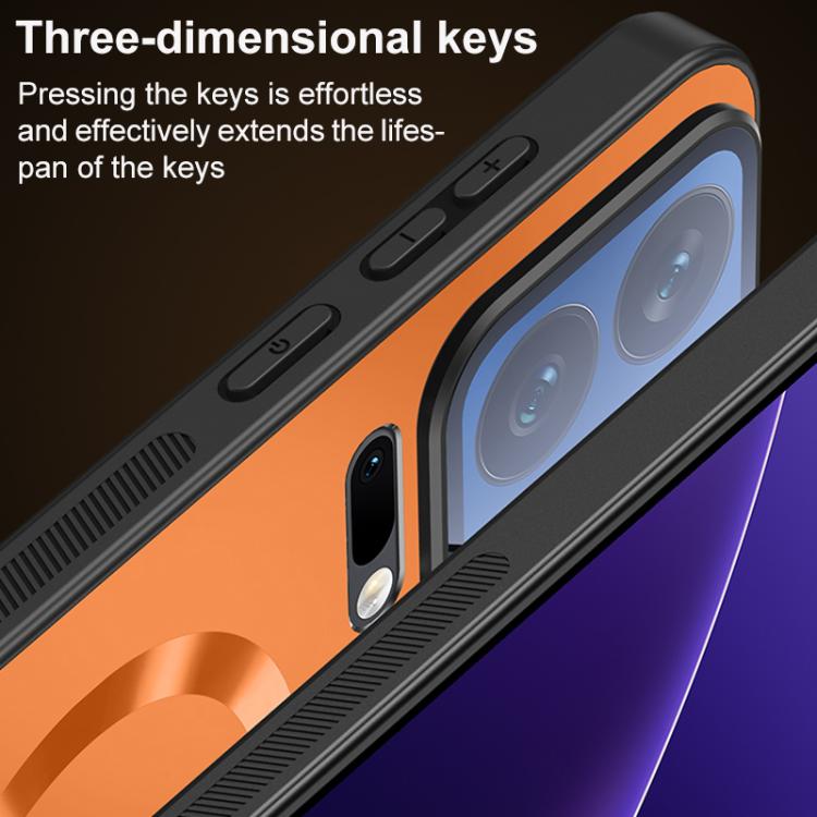 For Xiaomi 17 Pro Max Ice Magnetic Straight Edge Lens Holder Magnetic Phone Case