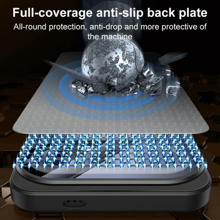 For Honor 500 Pro Global 155.8mm Ice Magnetic Straight Edge Lens Holder Magnetic Phone Case