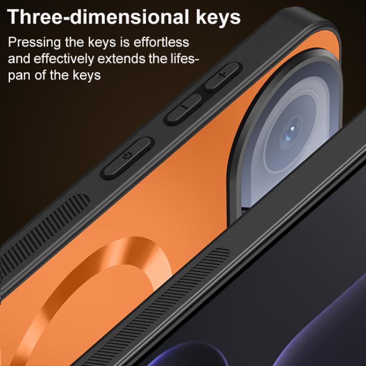 For Honor 500 Pro Global 155.8mm Ice Magnetic Straight Edge Lens Holder Magnetic Phone Case