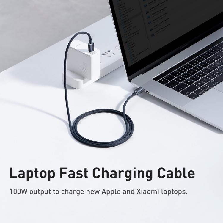 Baseus Crystal Shine Series Fast Charging Cable Type-C to Type-C 100W Cable, Length:1.2m