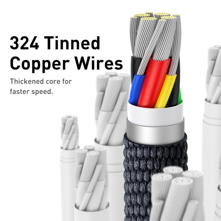 Baseus Crystal Shine Series Fast Charging Cable Type-C to Type-C 100W Cable, Length:1.2m