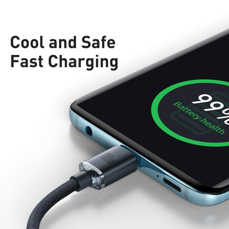 Baseus Crystal Shine Series Fast Charging Cable Type-C to Type-C 100W Cable, Length:1.2m