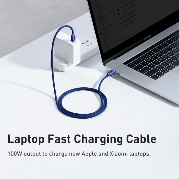 Baseus Crystal Shine Series Fast Charging Cable Type-C to Type-C 100W Cable, Length:1.2m
