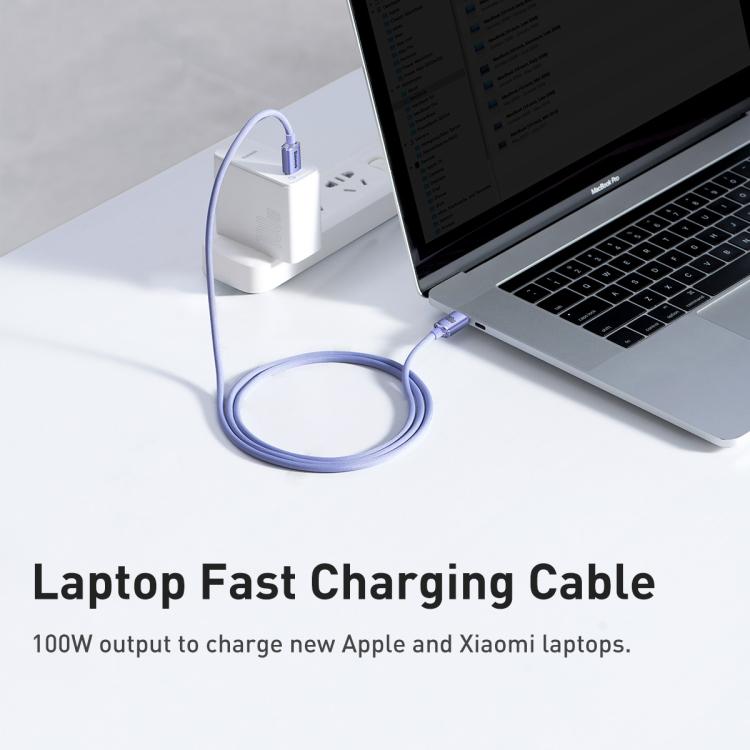 Baseus Crystal Shine Series Fast Charging Cable Type-C to Type-C 100W Cable, Length:1.2m