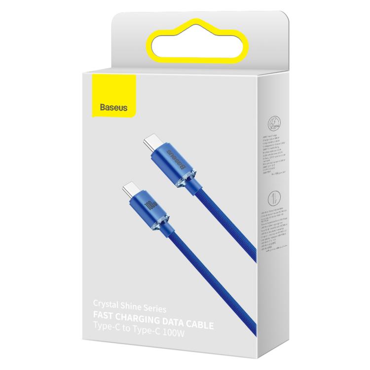 Baseus Crystal Shine Series Fast Charging Cable Type-C to Type-C 100W Cable, Length:2m