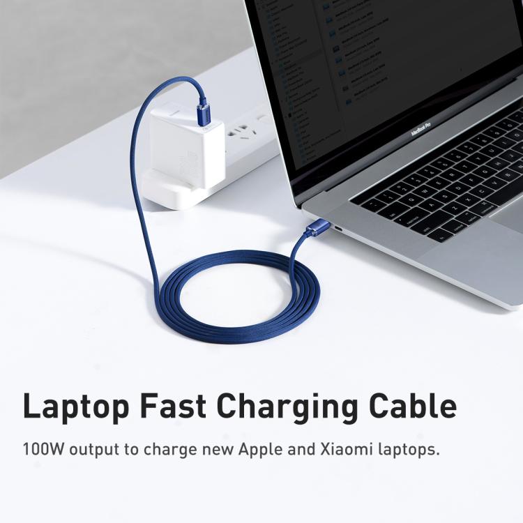 Baseus Crystal Shine Series Fast Charging Cable Type-C to Type-C 100W Cable, Length:2m