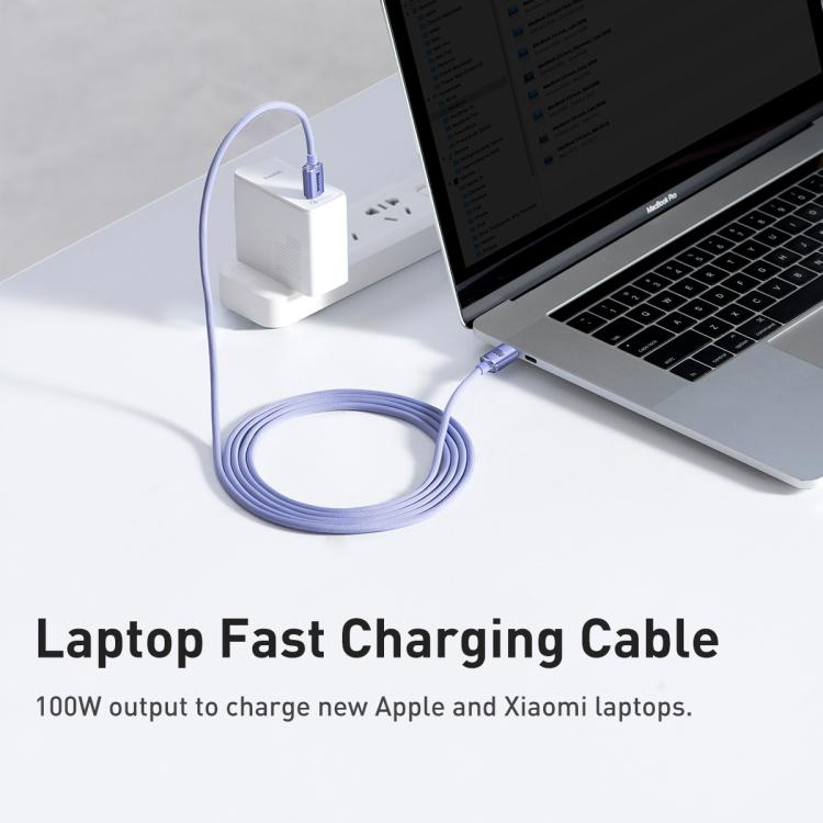Baseus Crystal Shine Series Fast Charging Cable Type-C to Type-C 100W Cable, Length:2m