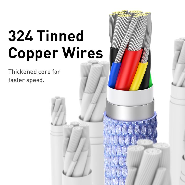 Baseus Crystal Shine Series Fast Charging Cable Type-C to Type-C 100W Cable, Length:2m