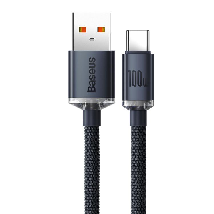 Baseus Crystal Shine Series Fast Charging Cable USB to Type-C 100W Cable, Length:2m