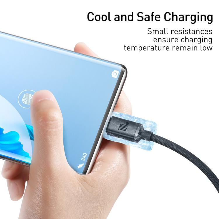 Baseus Crystal Shine Series Fast Charging Cable USB to Type-C 100W Cable, Length:2m