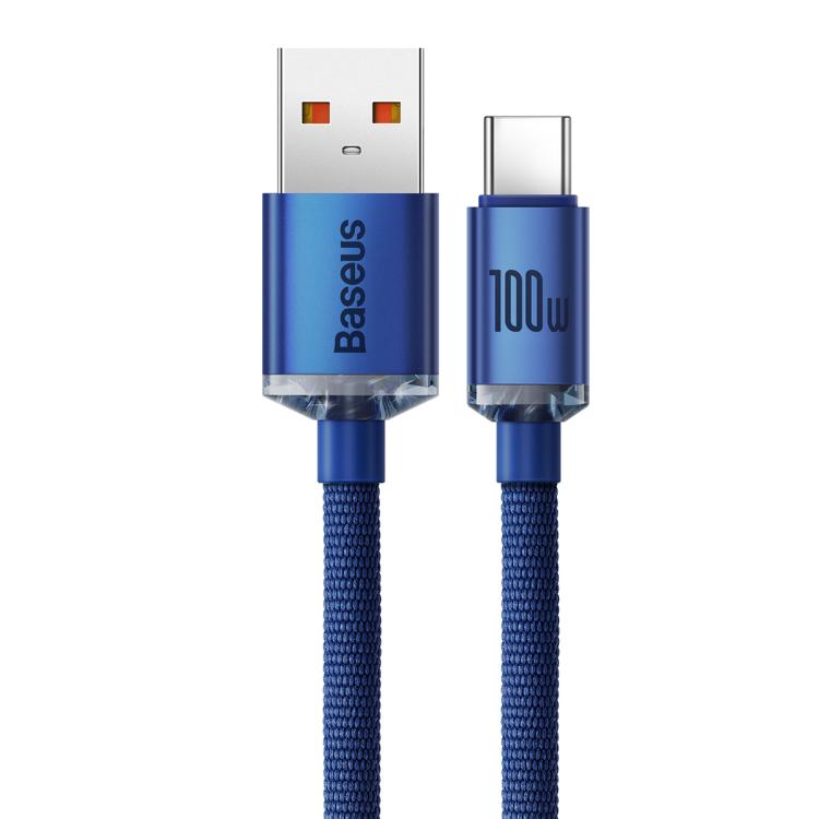 Baseus Crystal Shine Series Fast Charging Cable USB to Type-C 100W Cable, Length:2m