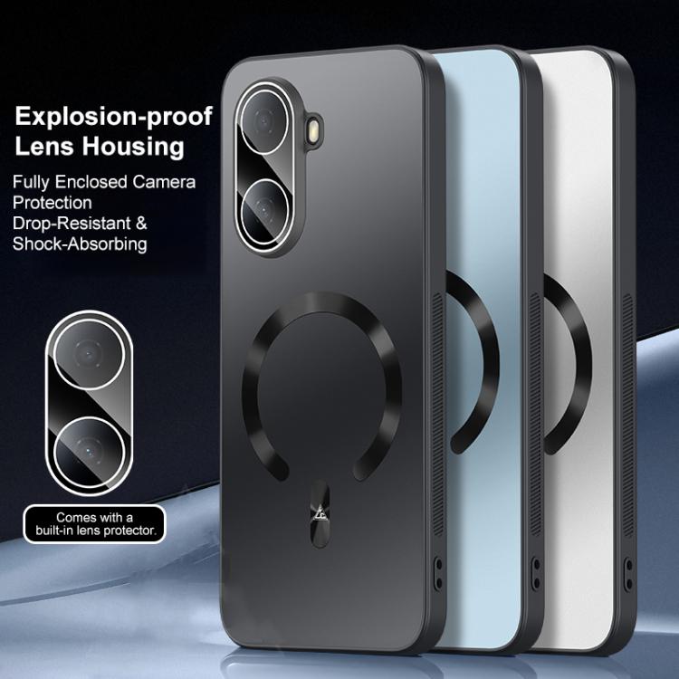 For Huawei Enjoy 80 Plus Ice Magnetic Explosion-proof Lens Film PC Phone Case